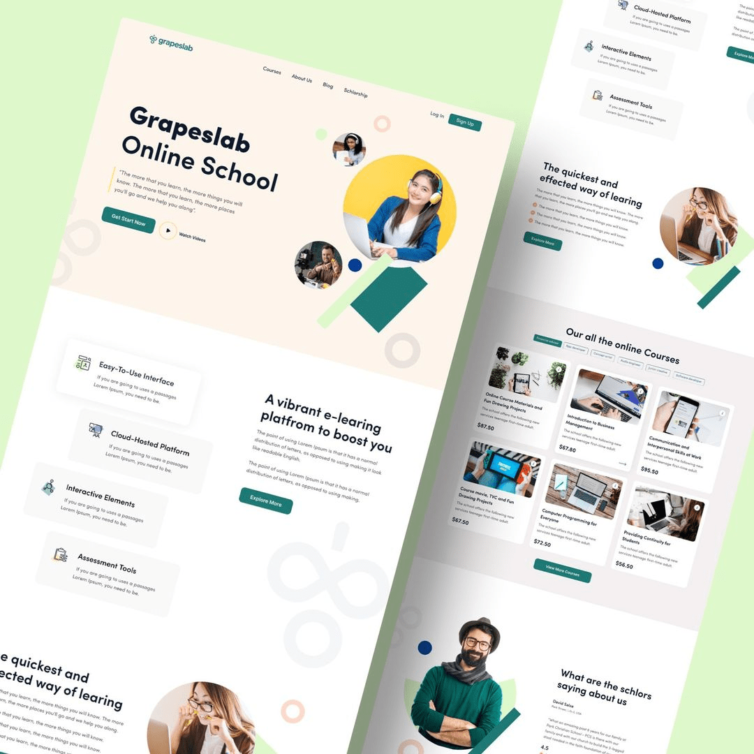 Architecture and construction website template