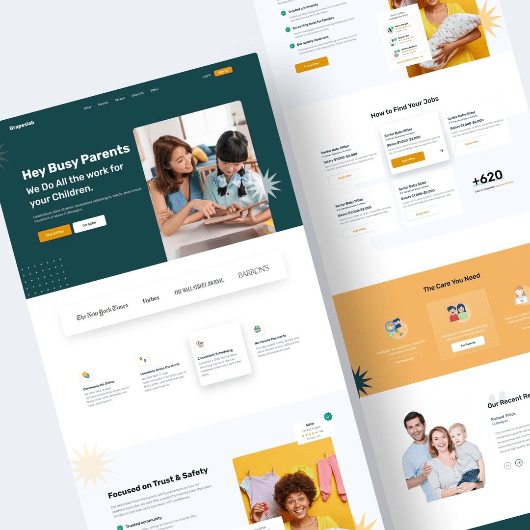 Pet care and veterinary services website template