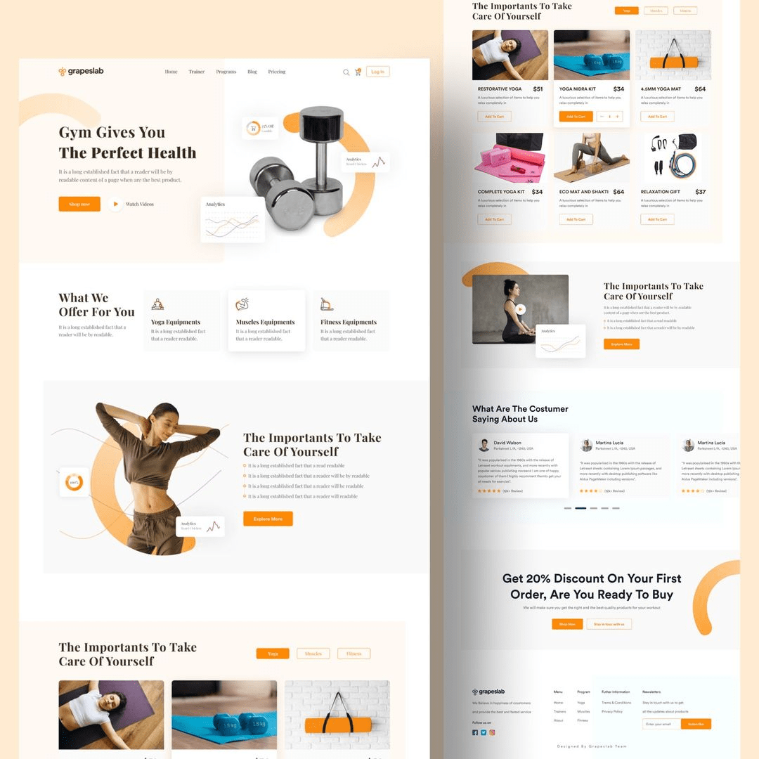 Event management website template with registration form