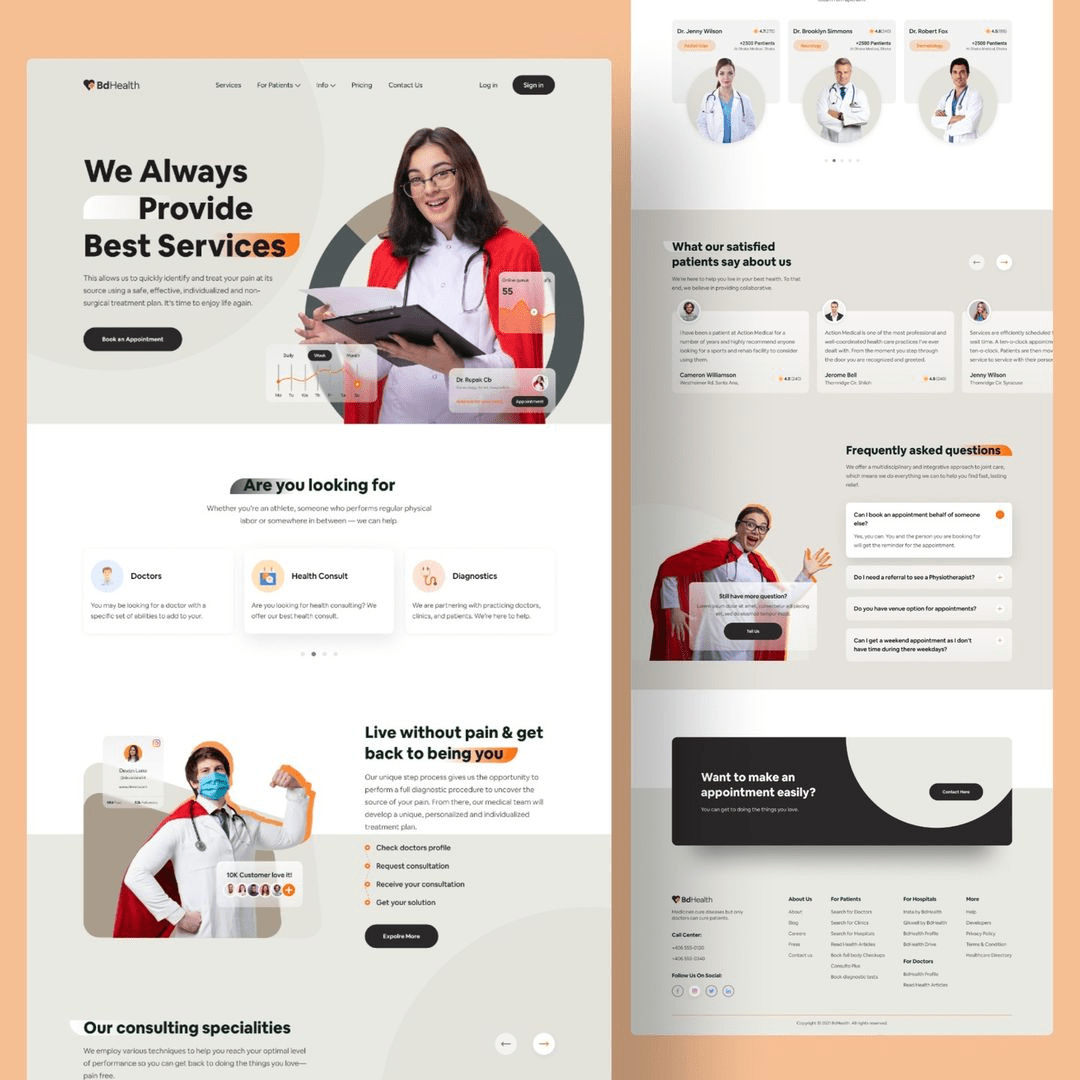 Consulting firm website template for professional services