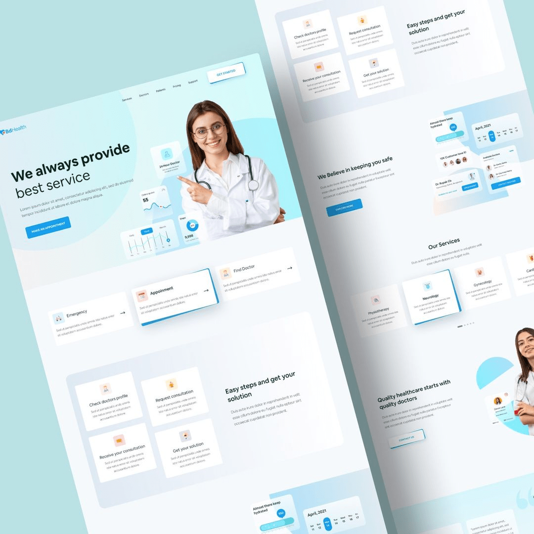Wedding planner website template with event showcase