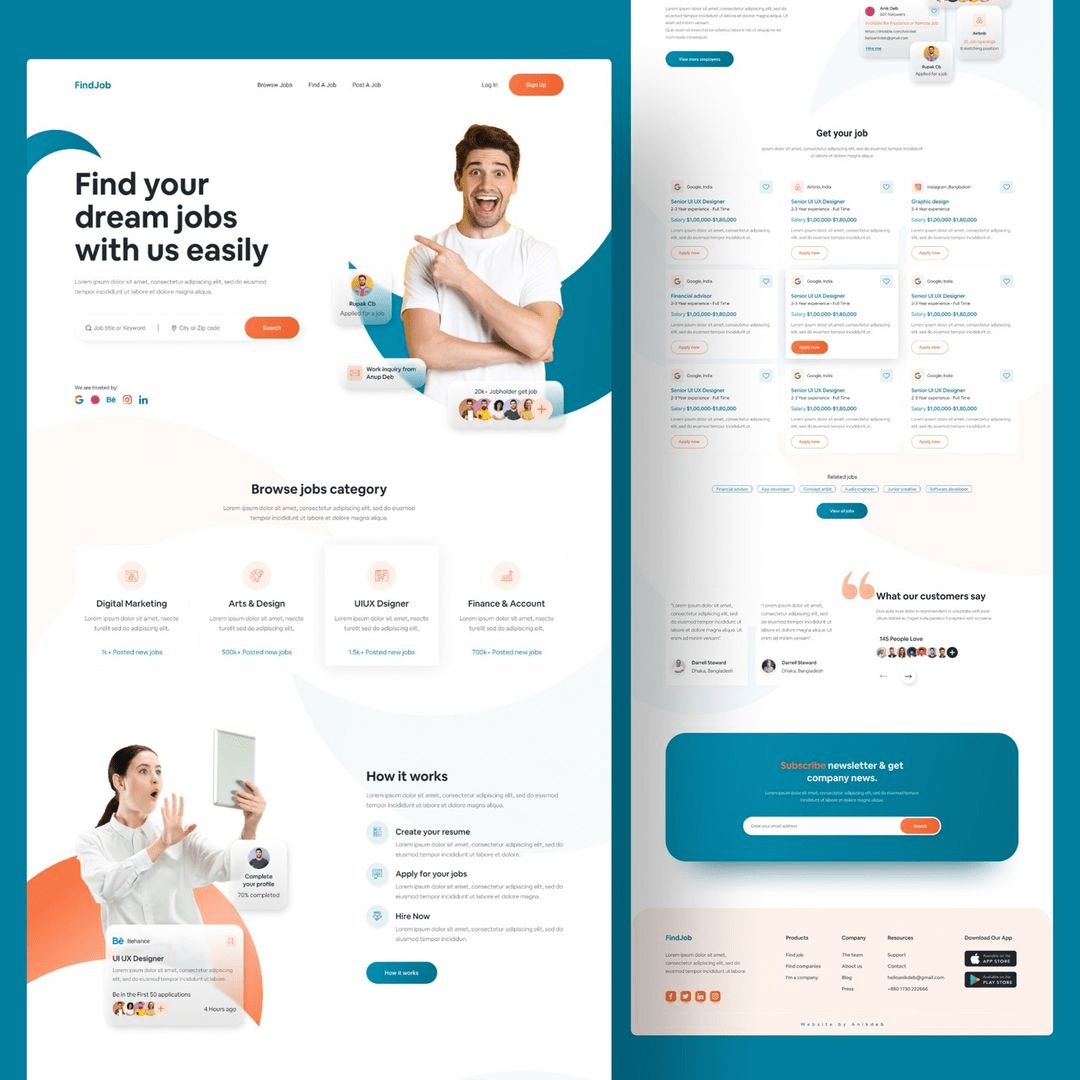 Kids clothing store website template