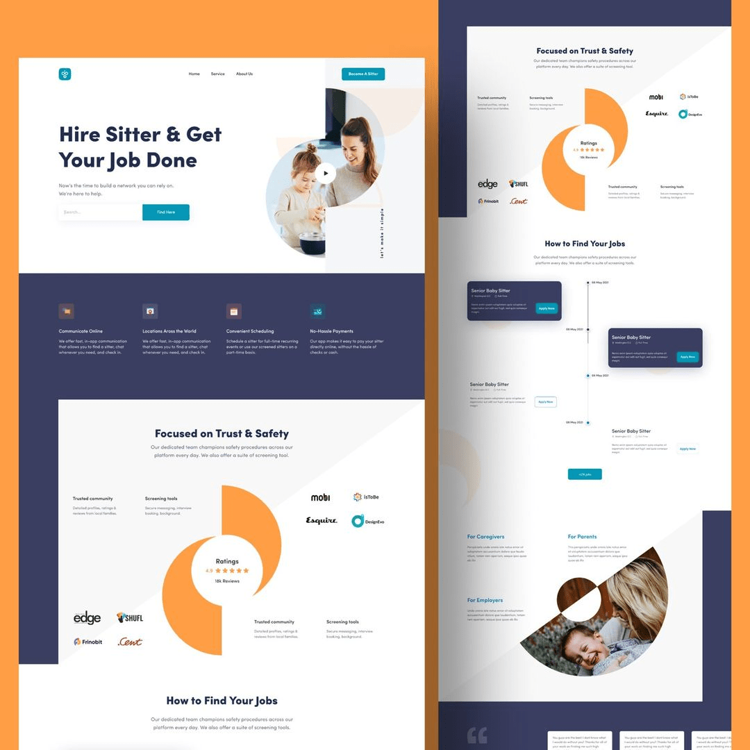 Online course and e-learning website template
