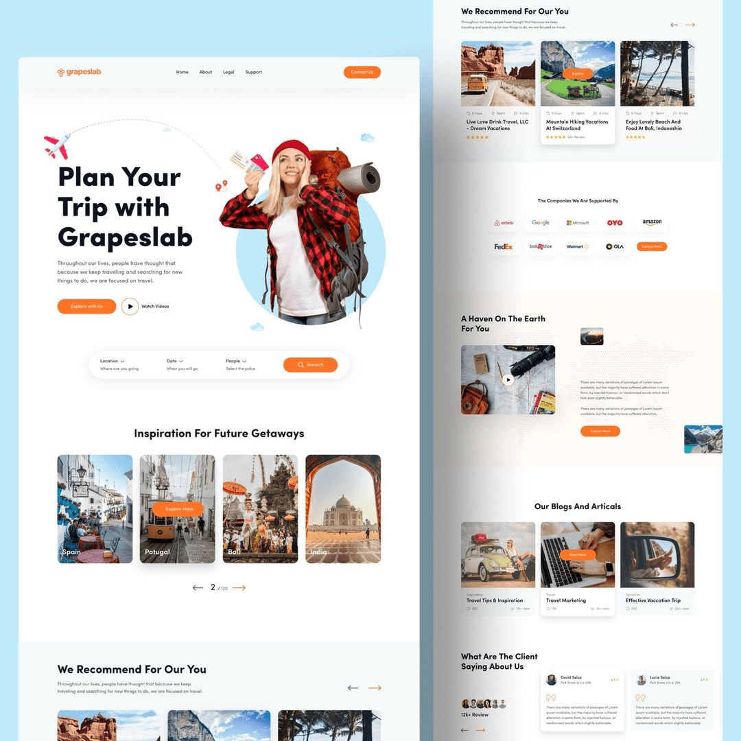 Art gallery and exhibition website template