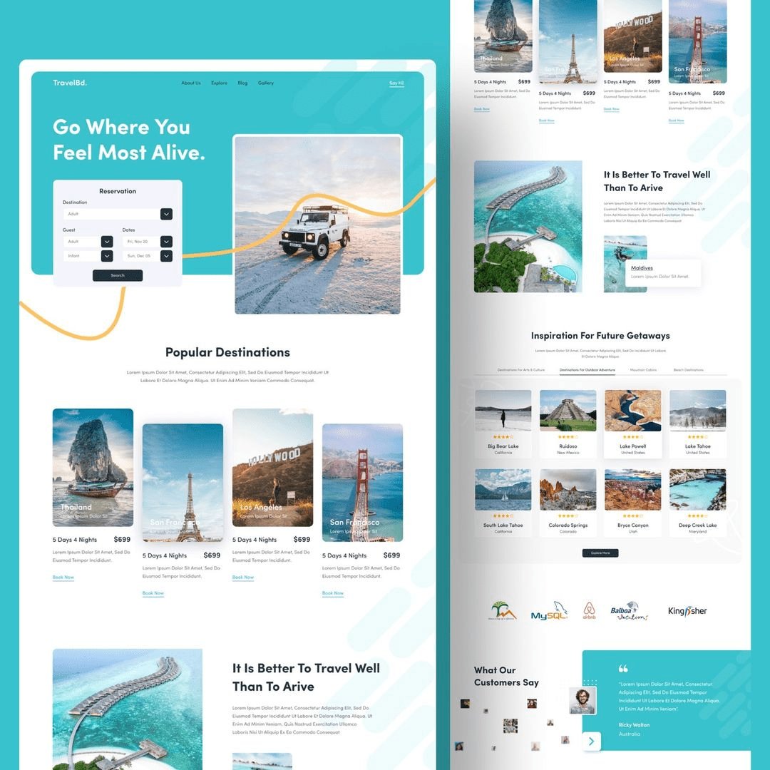 Car rental website template with booking system