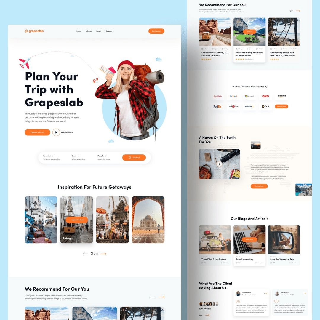 Art gallery and exhibition website template